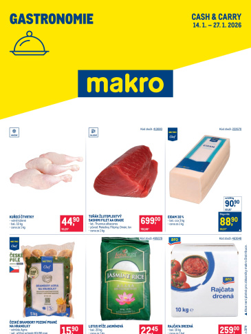 Makro leták - Gastronomie