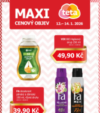 Akční leták Teta drogerie - Maxi cenový objev