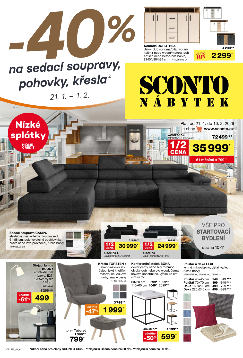 Leták SCONTO Nábytek leták - strana 1