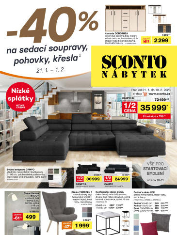 SCONTO Nábytek leták