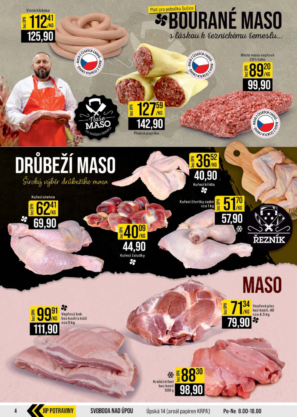 Leták JIP leták CC Cash & Carry - České Budějovice, Most, Náchod, Svoboda nad Úpou, Sušice - strana 4