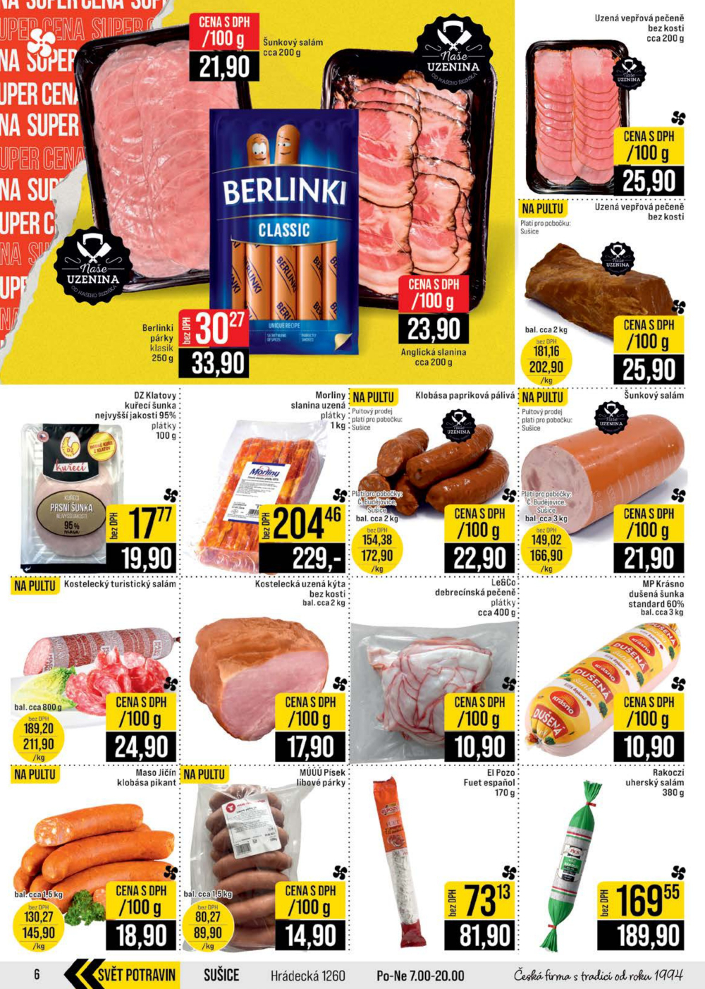 Leták JIP leták CC Cash & Carry - České Budějovice, Most, Náchod, Svoboda nad Úpou, Sušice - strana 6