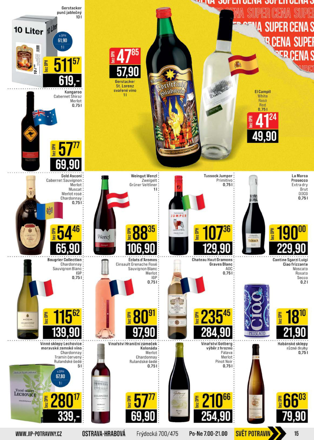 Leták JIP leták CC Cash & Carry - Brno, Ostrava, Praha, Polička, Olomouc, Karlovy Vary, Zlín, Jilemnice, Pardubice - strana 15