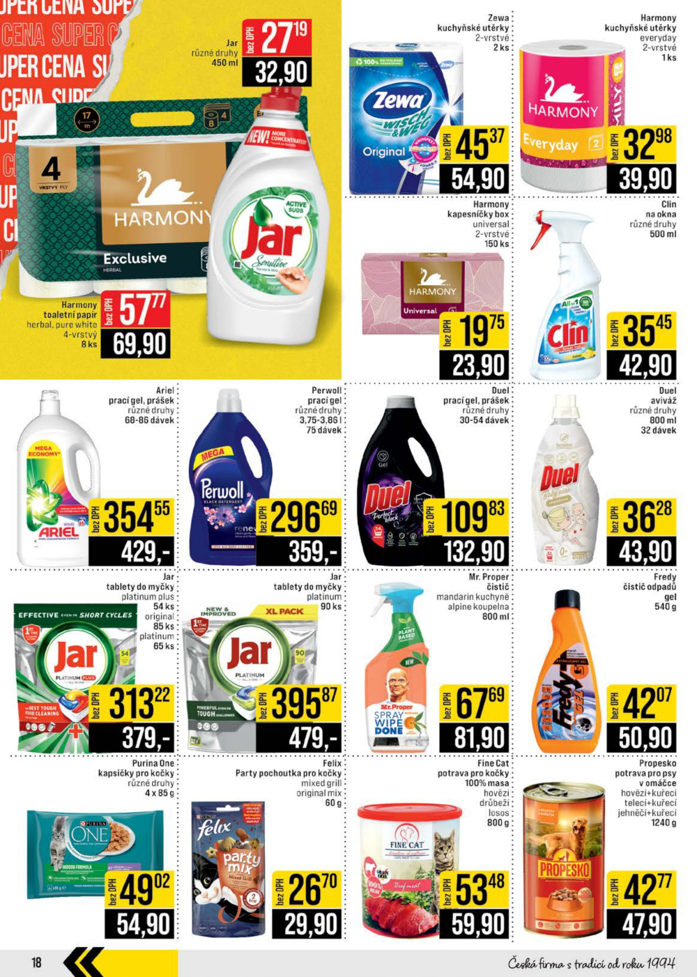 Leták JIP leták CC Cash & Carry - Brno, Ostrava, Praha, Polička, Olomouc, Karlovy Vary, Zlín, Jilemnice, Pardubice - strana 18