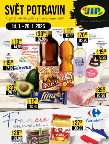 JIP leták CC Cash & Carry - Brno, Ostrava, Praha, Polička, Olomouc, Karlovy Vary, Zlín, Jilemnice, Pardubice