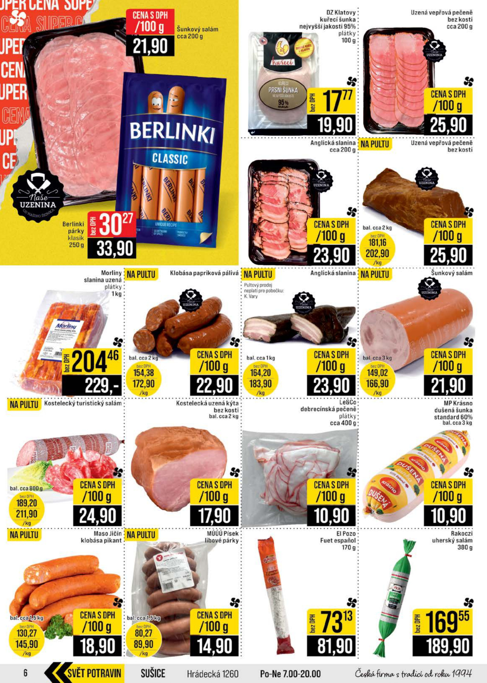 Leták JIP leták CC Cash & Carry - Brno, Ostrava, Praha, Polička, Olomouc, Karlovy Vary, Zlín, Jilemnice, Pardubice - strana 6