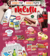 Akční leták COOP  - TIP a TUTY Menu