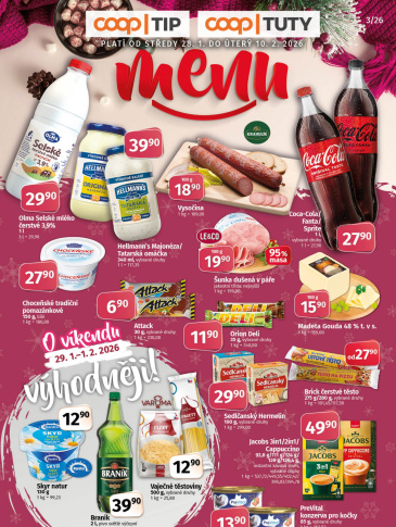 COOP leták - TIP a TUTY Menu