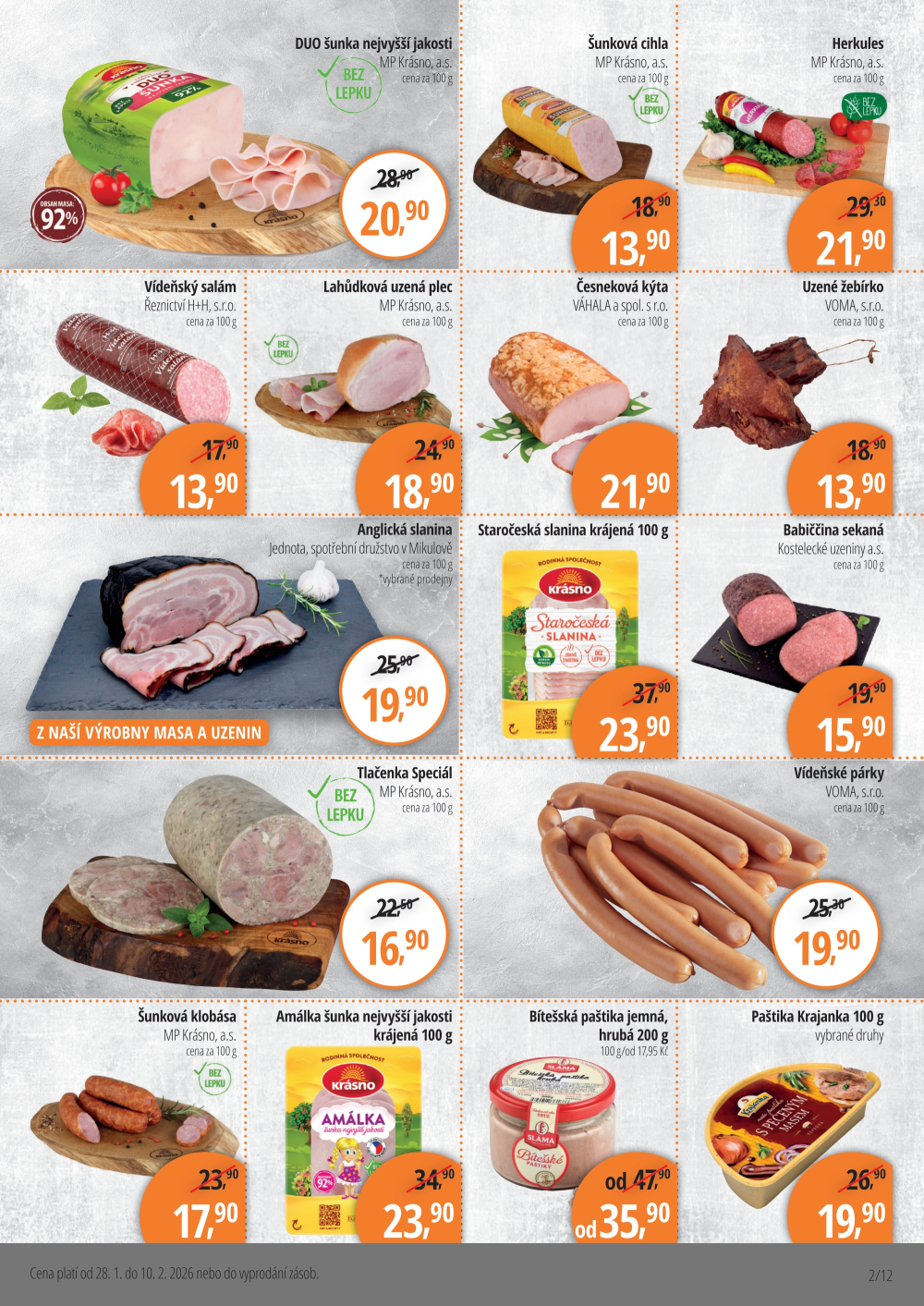 Leták Jednota Mikulov leták - strana 2