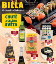 Akční leták BILLA  - Chutě světa