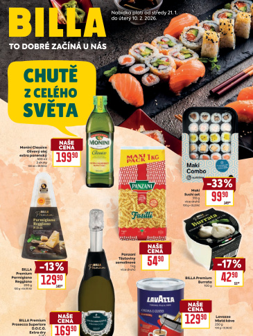 BILLA leták - Chutě světa