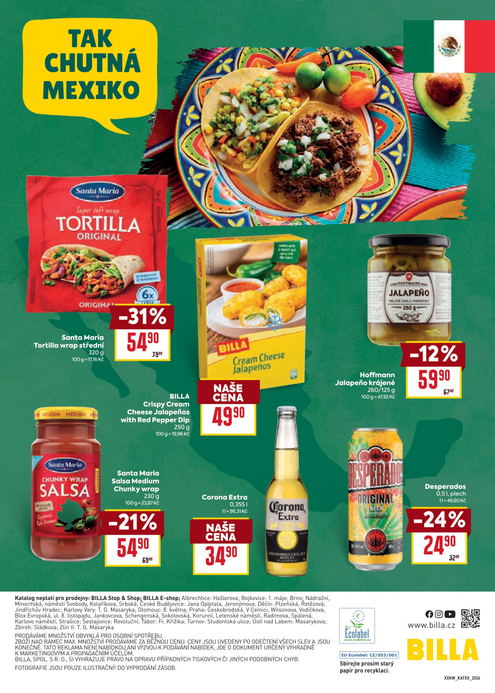 Leták BILLA leták - Chutě světa - strana 32