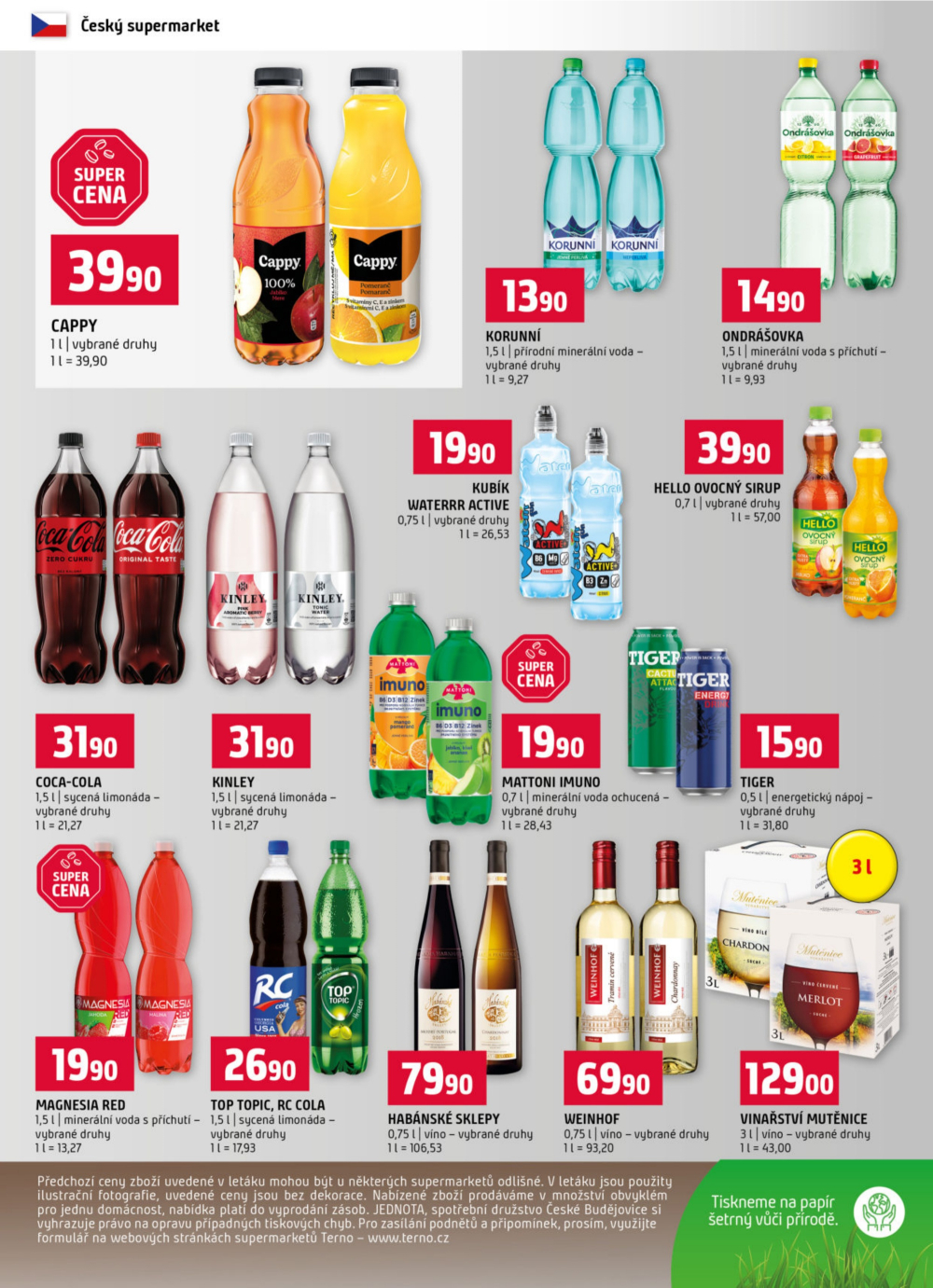 Leták Terno leták - Prachatice, Český Krumlov, Zlín, Tábor, Strakonice, Blatná - strana 12