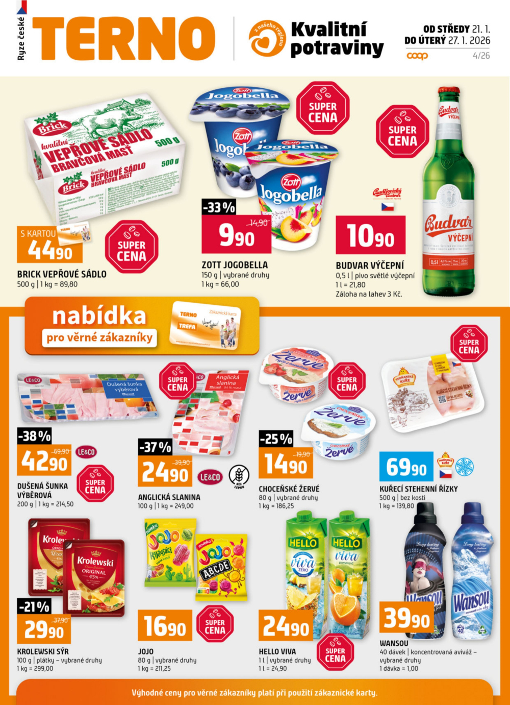 Leták Terno leták - Prachatice, Český Krumlov, Zlín, Tábor, Strakonice, Blatná - strana 19