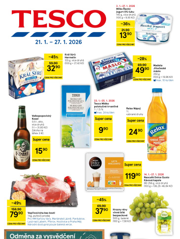 Tesco hypermarket leták