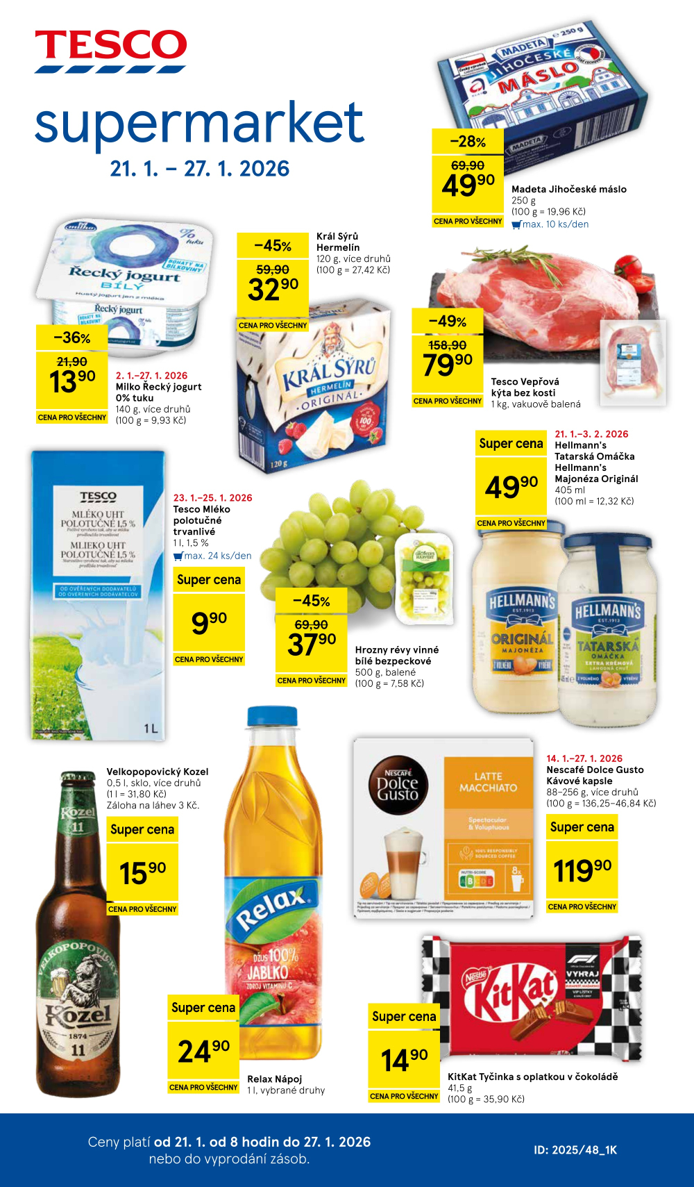 Leták Tesco supermarket leták - strana 1