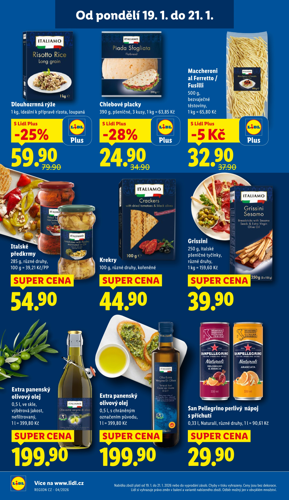 Leták Lidl leták od pondělí - Všechny chutě Itálie - strana 18
