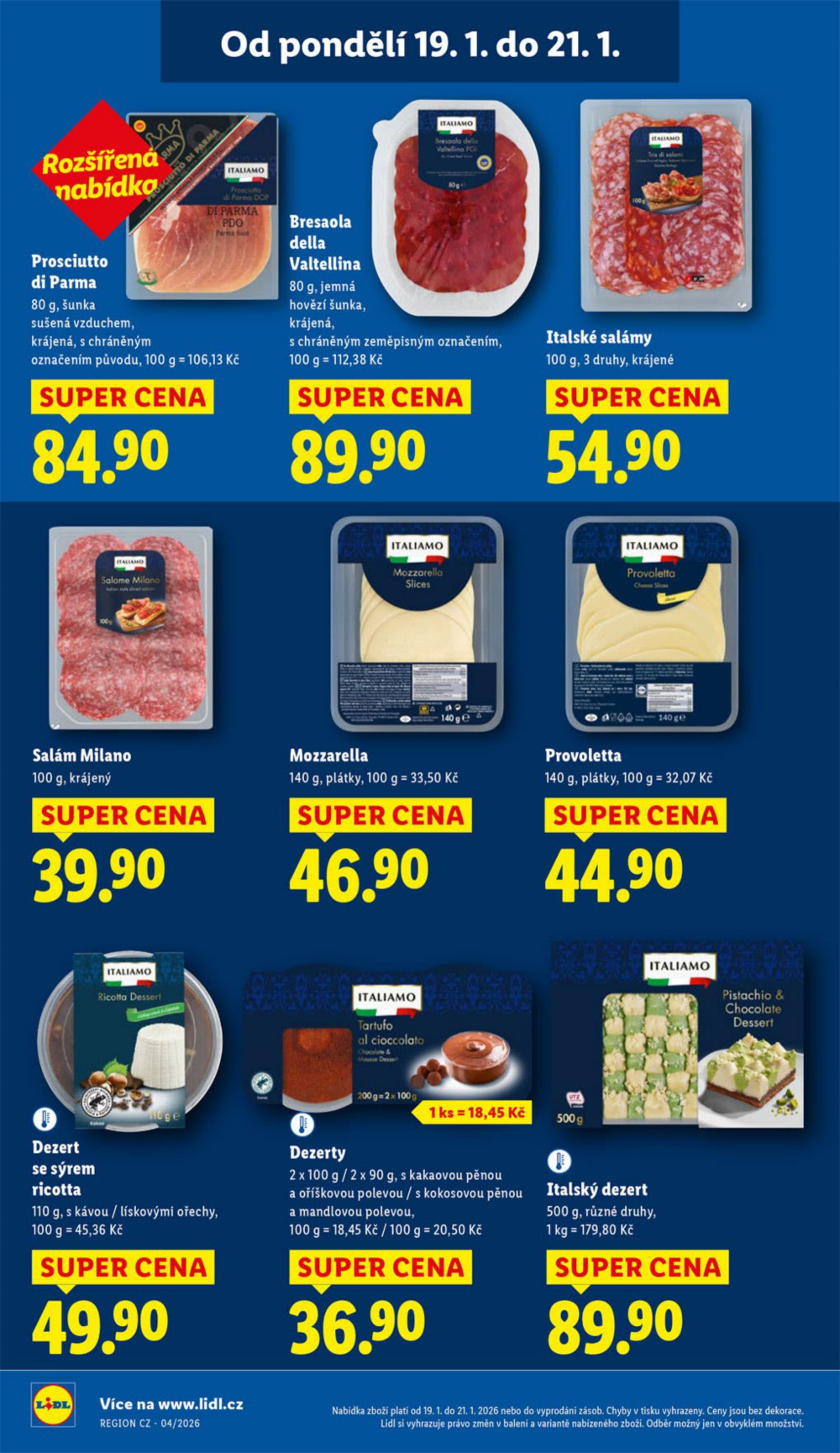 Leták Lidl leták od pondělí - Všechny chutě Itálie - strana 20