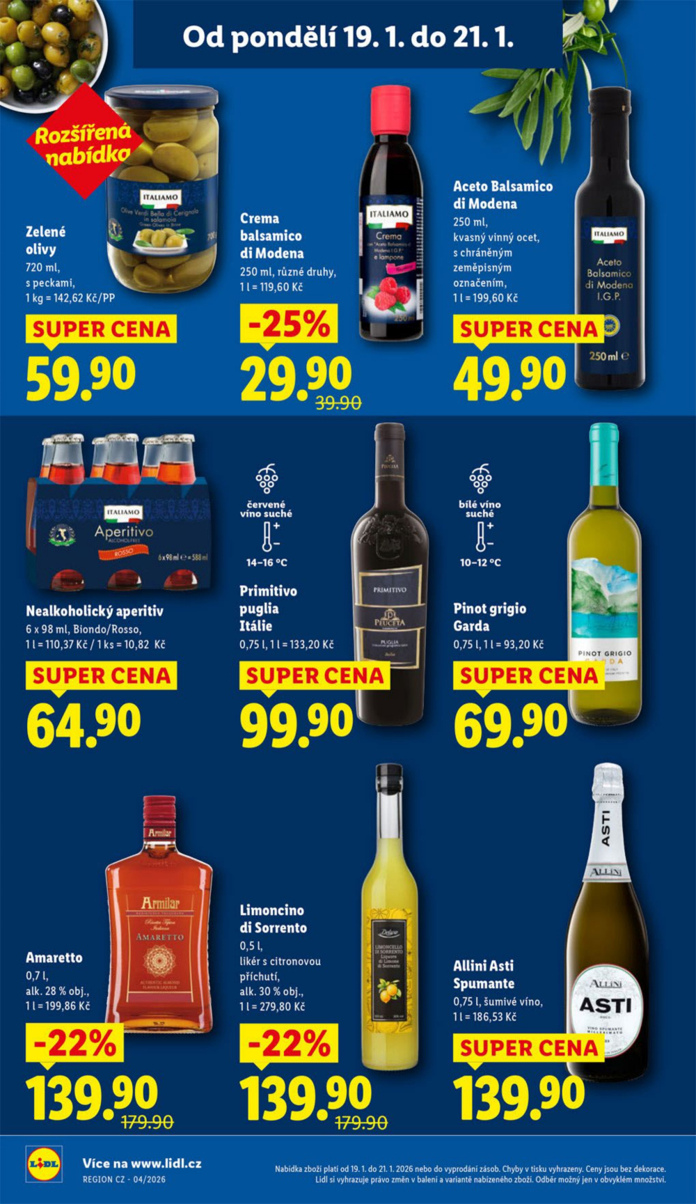 Leták Lidl leták od pondělí - Všechny chutě Itálie - strana 22