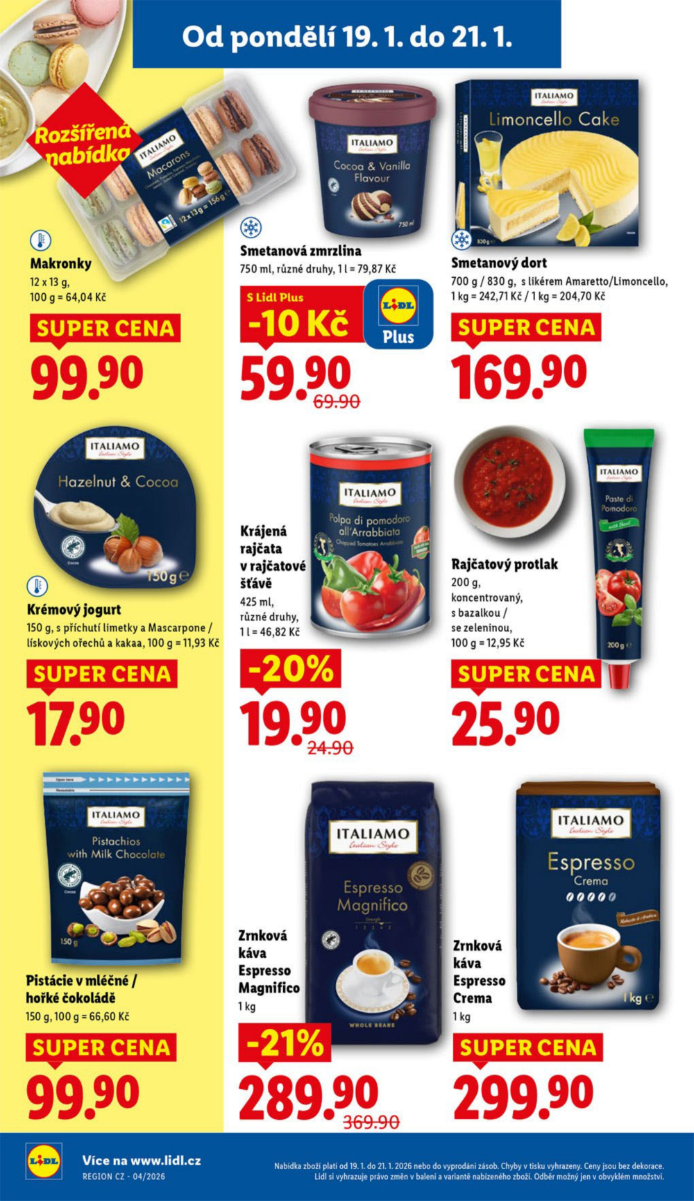 Leták Lidl leták od pondělí - Všechny chutě Itálie - strana 24