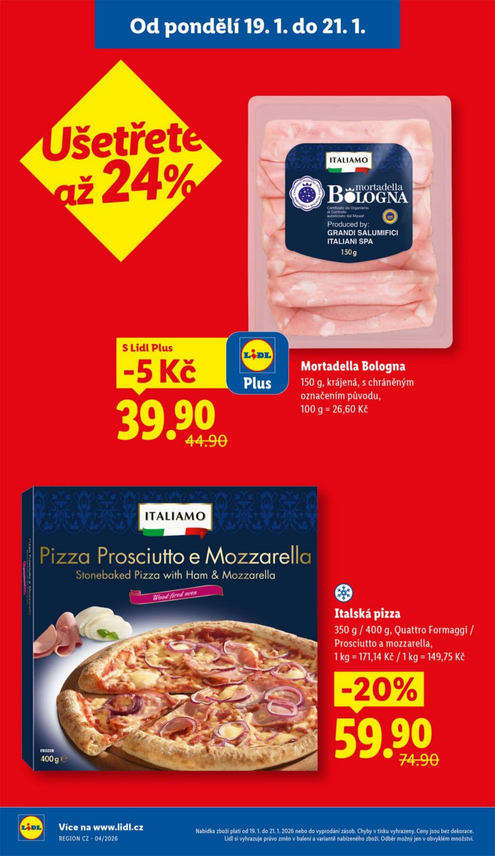 Leták Lidl leták od pondělí - Všechny chutě Itálie - strana 4