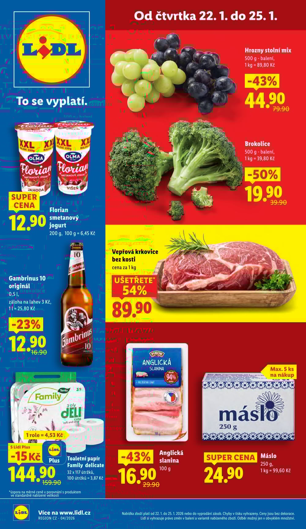 Leták Lidl leták od čtvrtka - strana 1