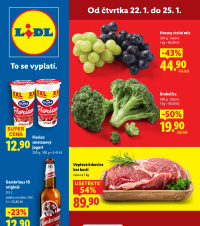 Akční leták Lidl  od čtvrtka