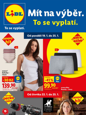 Lidl leták - Nabídka spotřebního zboží