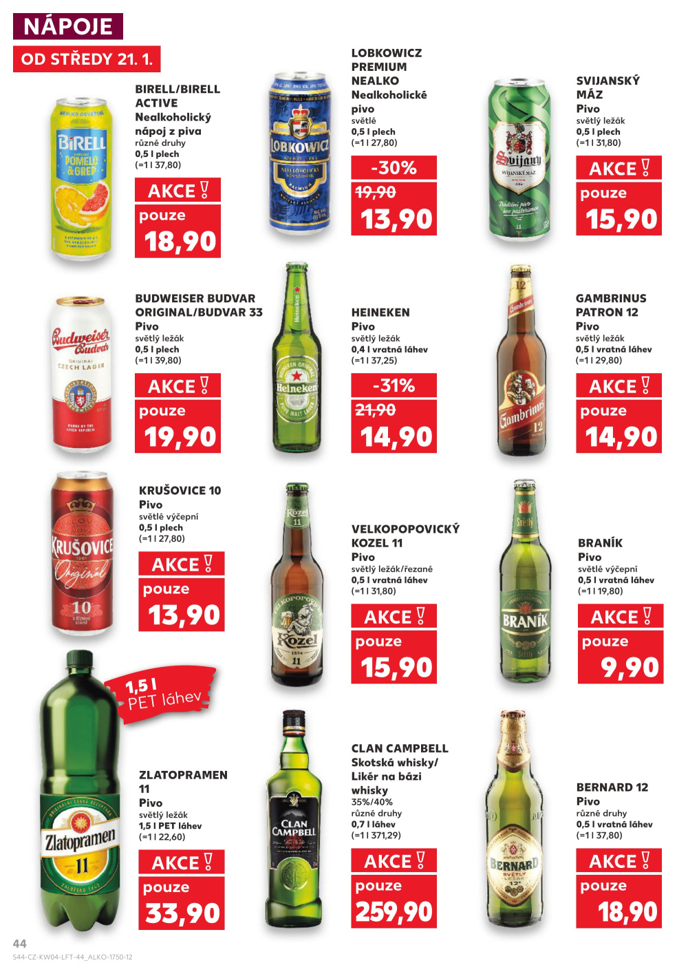 Leták Kaufland leták Nový Bor - strana 44