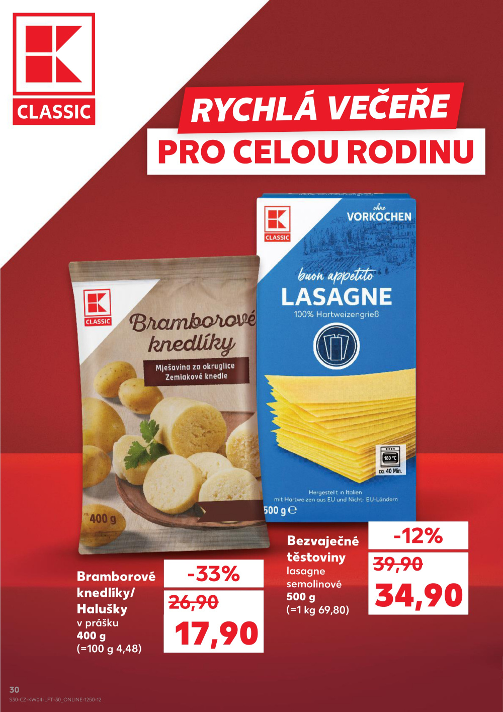 Leták Kaufland leták Praha 9 - Hloubětín - strana 30