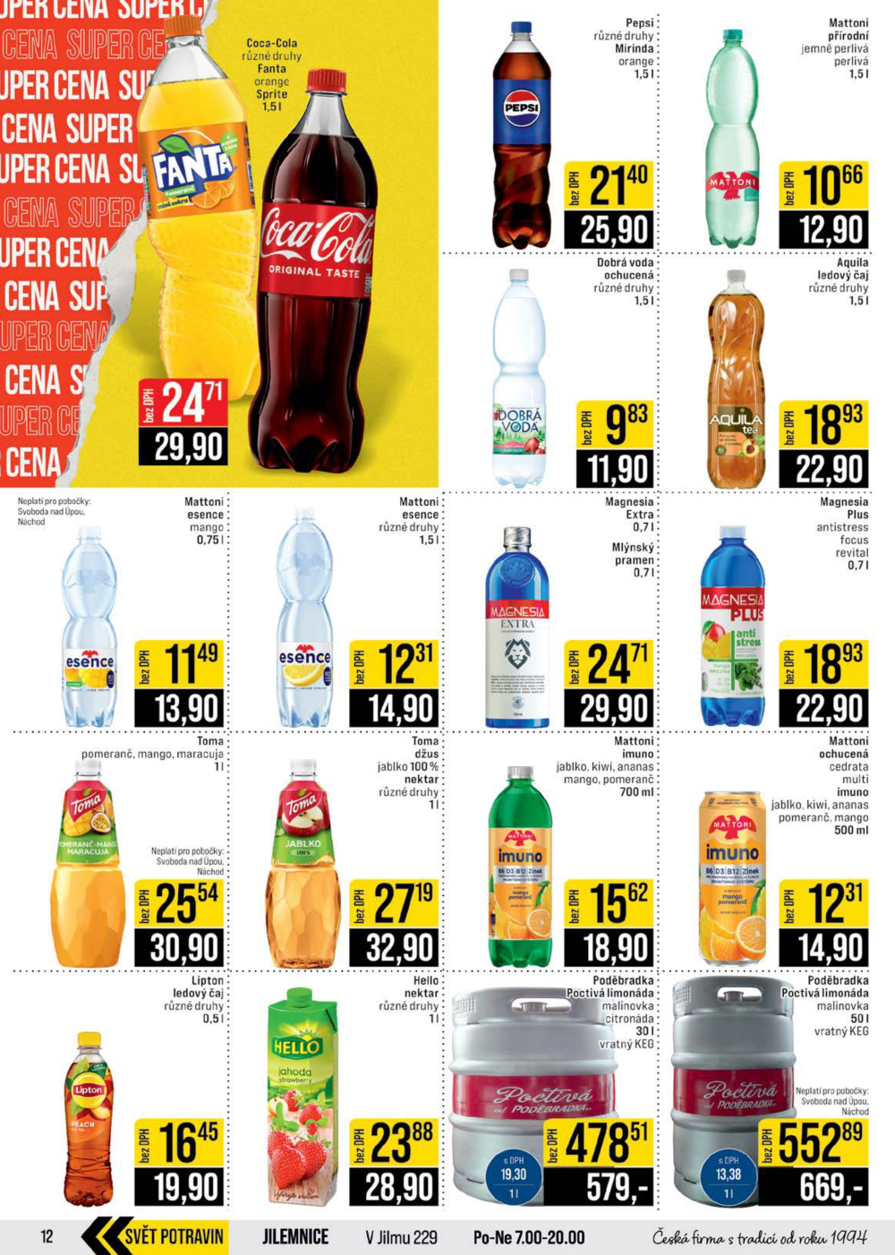 Leták JIP leták CC Cash & Carry - České Budějovice, Most, Náchod, Svoboda nad Úpou, Sušice - strana 12