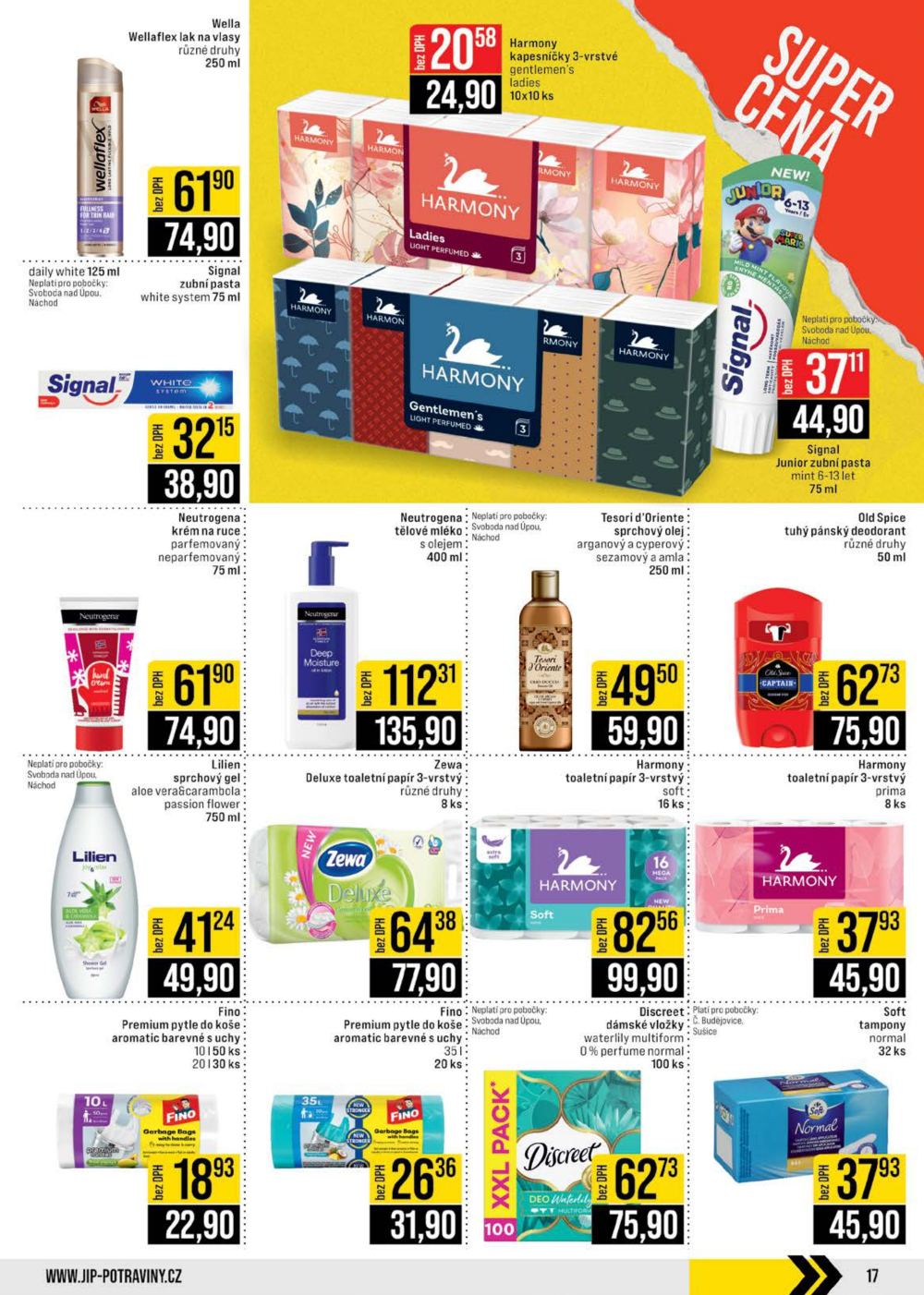 Leták JIP leták CC Cash & Carry - České Budějovice, Most, Náchod, Svoboda nad Úpou, Sušice - strana 17