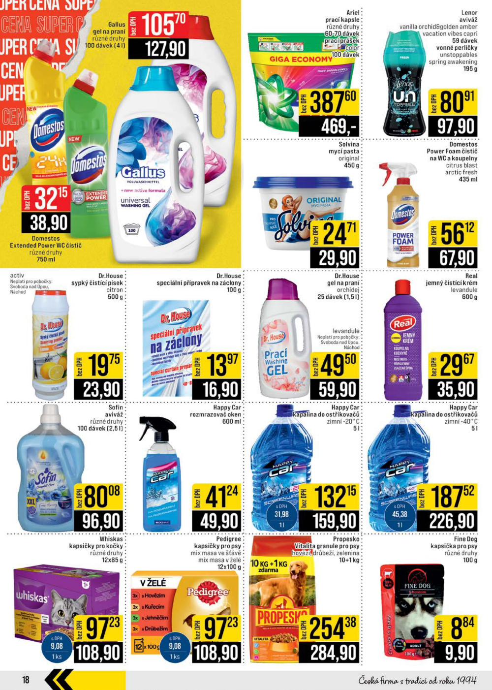 Leták JIP leták CC Cash & Carry - České Budějovice, Most, Náchod, Svoboda nad Úpou, Sušice - strana 18