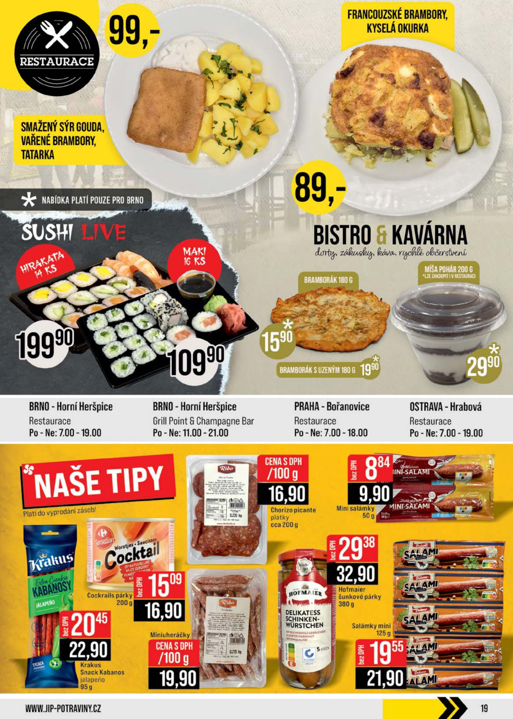 Leták JIP leták CC Cash & Carry - České Budějovice, Most, Náchod, Svoboda nad Úpou, Sušice - strana 19