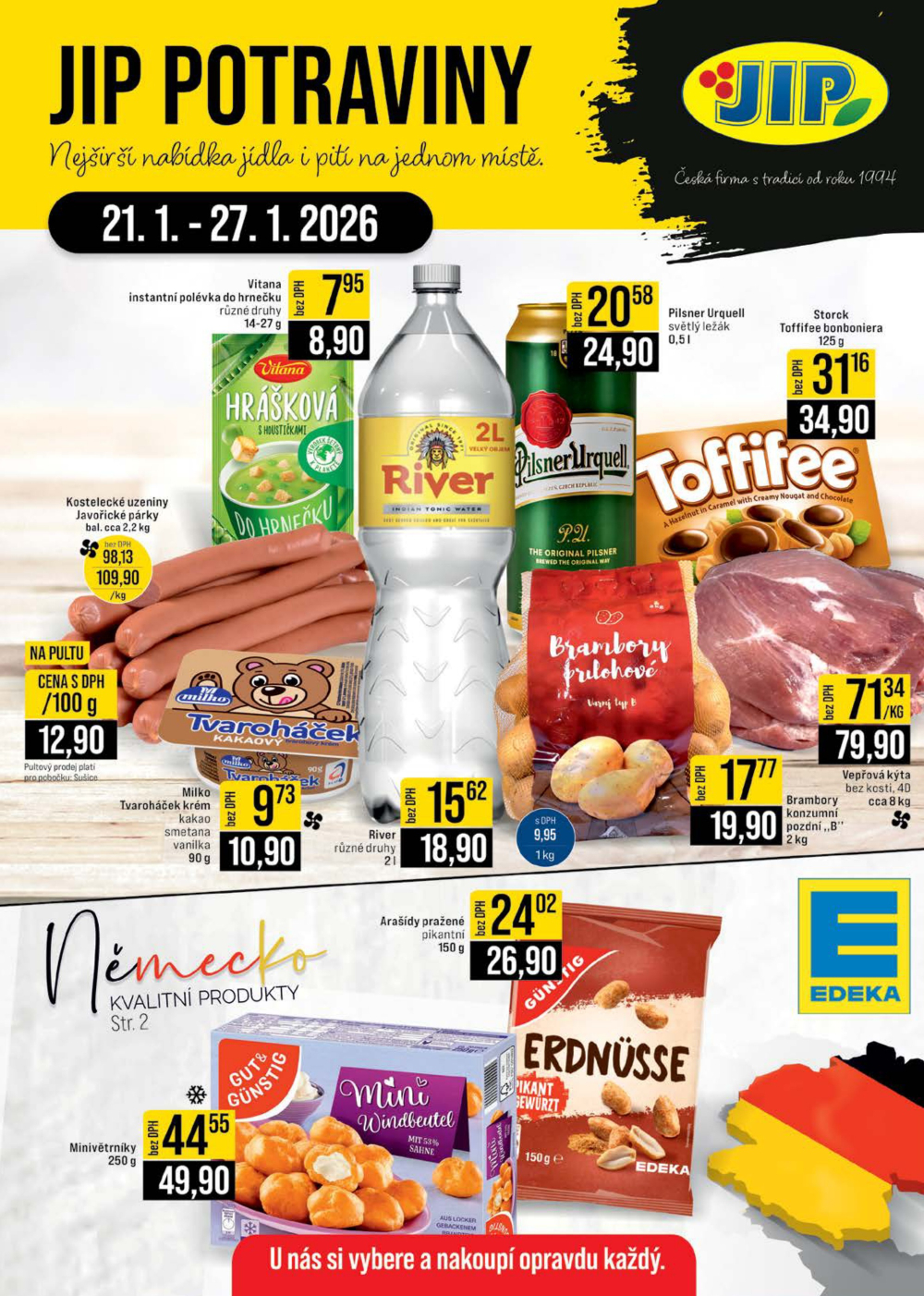 Leták JIP leták CC Cash & Carry - České Budějovice, Most, Náchod, Svoboda nad Úpou, Sušice - strana 1