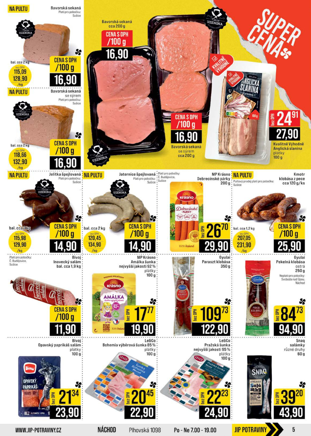 Leták JIP leták CC Cash & Carry - České Budějovice, Most, Náchod, Svoboda nad Úpou, Sušice - strana 5