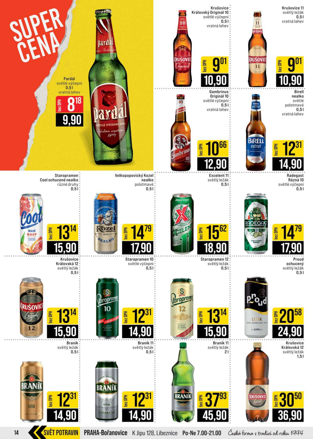 Leták JIP leták CC Cash & Carry - Brno, Ostrava, Praha, Polička, Olomouc, Karlovy Vary, Zlín, Jilemnice, Pardubice - strana 14