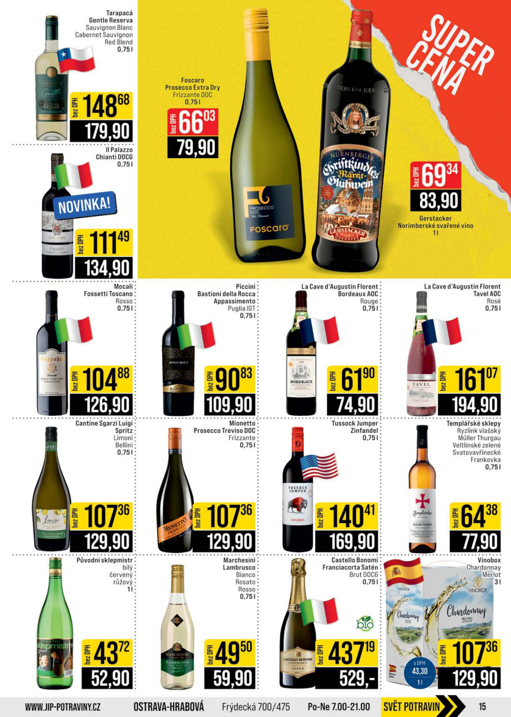 Leták JIP leták CC Cash & Carry - Brno, Ostrava, Praha, Polička, Olomouc, Karlovy Vary, Zlín, Jilemnice, Pardubice - strana 15