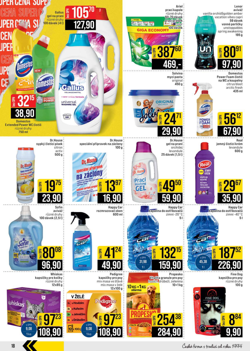 Leták JIP leták CC Cash & Carry - Brno, Ostrava, Praha, Polička, Olomouc, Karlovy Vary, Zlín, Jilemnice, Pardubice - strana 18