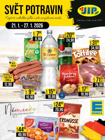 JIP leták CC Cash & Carry - Brno, Ostrava, Praha, Polička, Olomouc, Karlovy Vary, Zlín, Jilemnice, Pardubice
