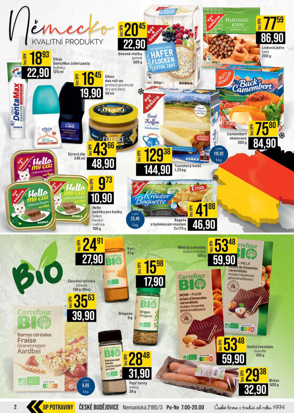 Leták JIP leták CC Cash & Carry - Brno, Ostrava, Praha, Polička, Olomouc, Karlovy Vary, Zlín, Jilemnice, Pardubice - strana 2