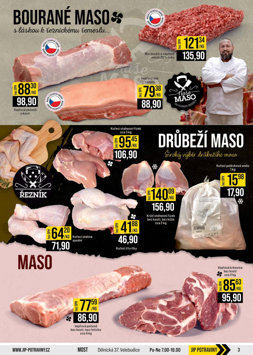 Leták JIP leták CC Cash & Carry - Brno, Ostrava, Praha, Polička, Olomouc, Karlovy Vary, Zlín, Jilemnice, Pardubice - strana 3