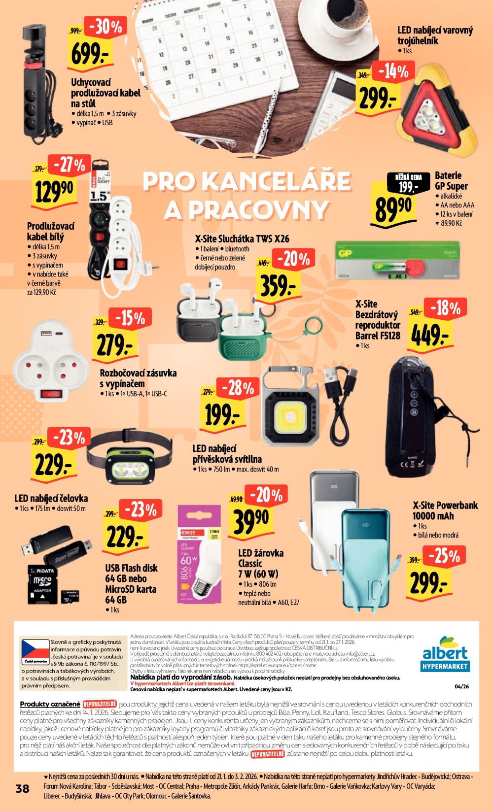 Leták Albert Hypermarket leták - strana 44