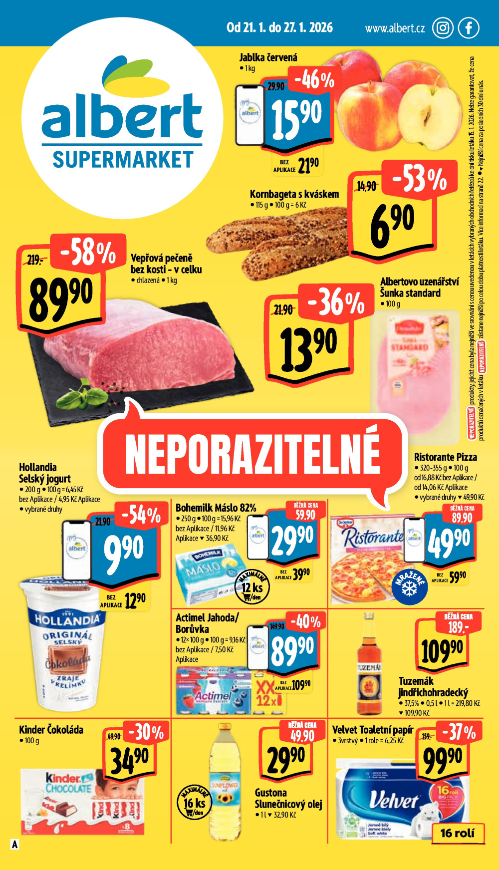 Leták Albert Supermarket leták - strana 1