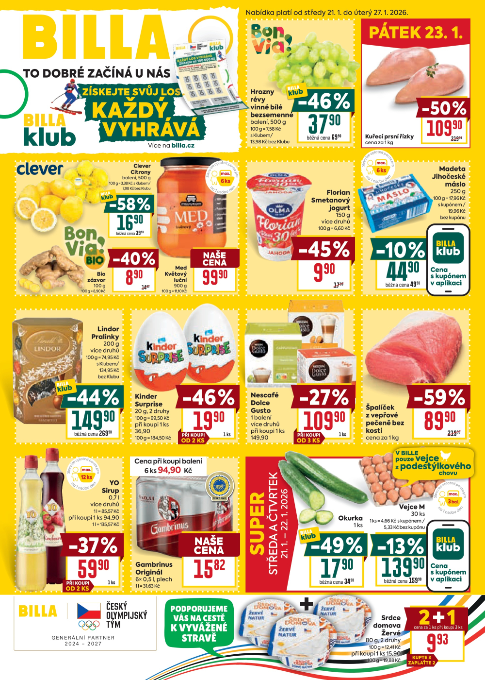 Leták BILLA malý leták - strana 1