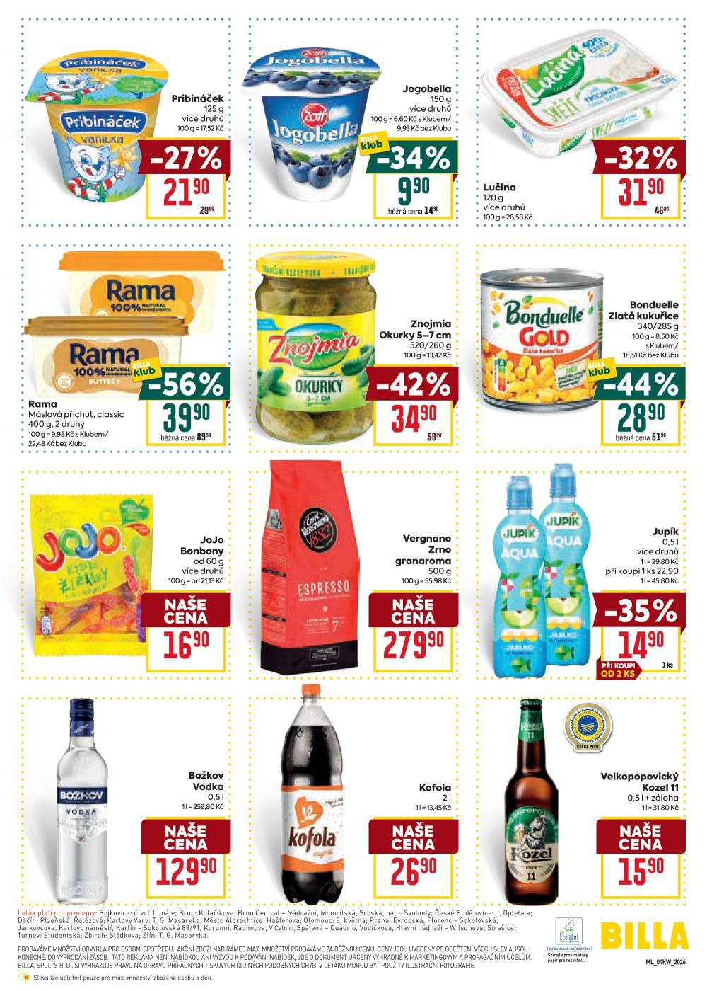 Leták BILLA malý leták - strana 3