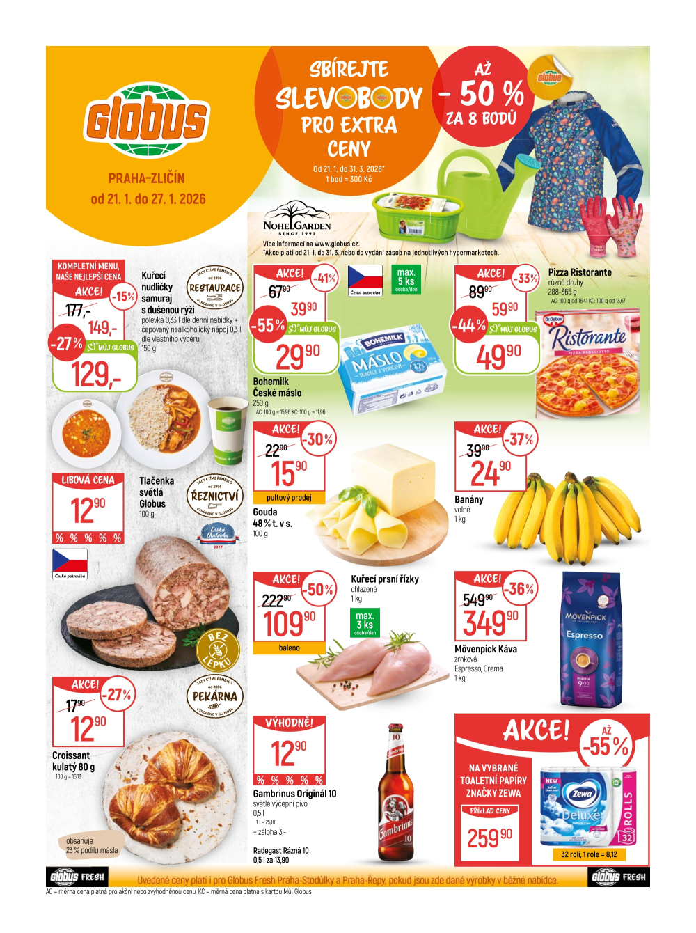 Leták Globus leták Praha - Zličín - strana 1