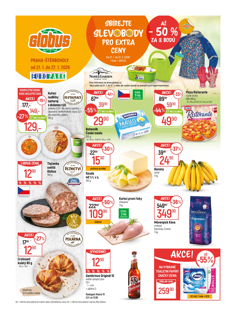 Leták Globus leták Praha - Štěrboholy - strana 1