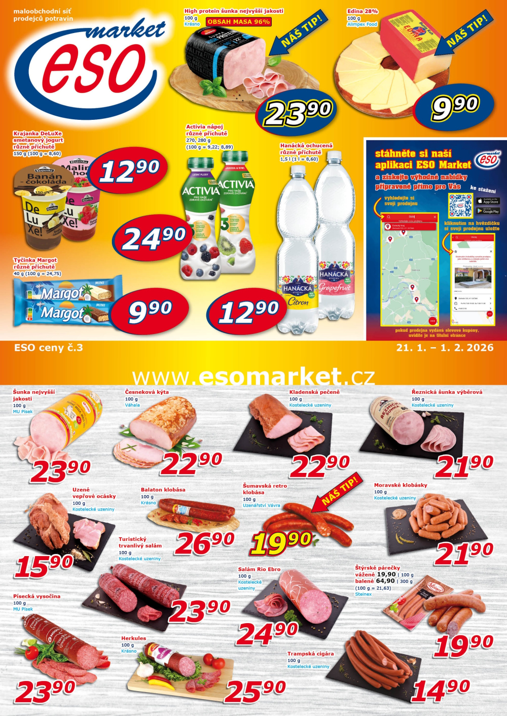 Leták ESO MARKET leták - strana 1