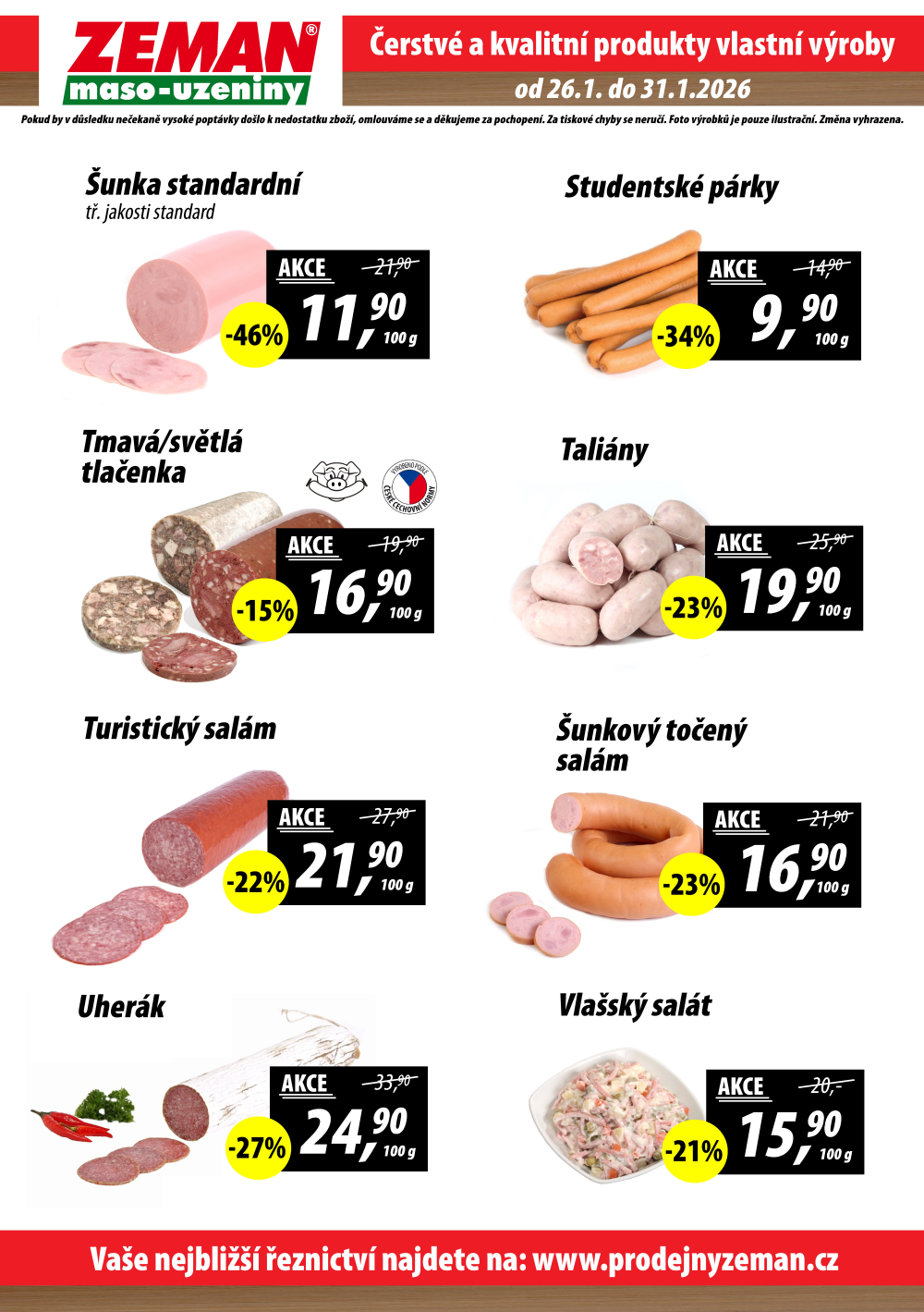 Leták ZEMAN maso - uzeniny leták - strana 2